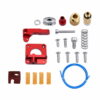 KIT Completo Tubo PTFE Azul + 4 Molas + Extrusor Creality de Metal Vermelho (Extruder compatível com bowden CR10S-PRO, MAX, CR-10, Ender ) - AIMSOAR