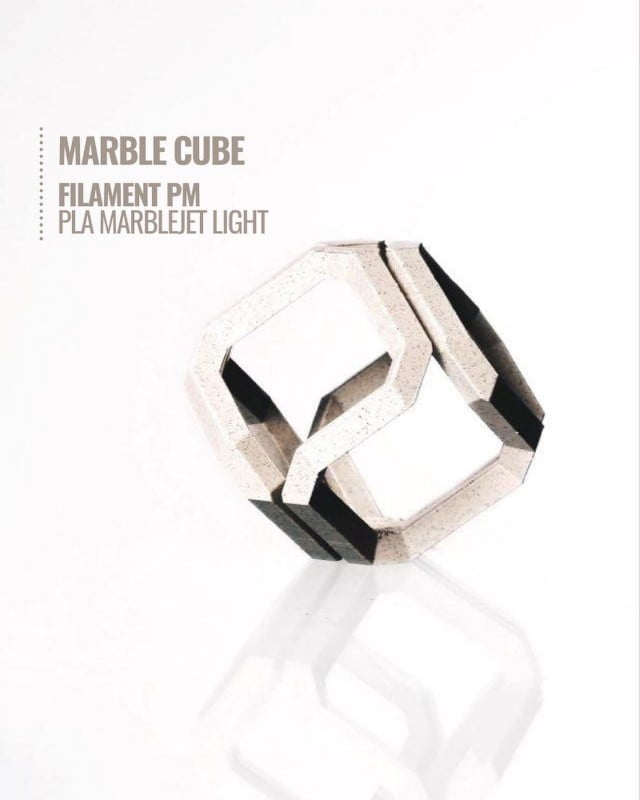 PLA 10m (Amostra) MarbleJet Light ( mármore ) - Filament PM - Image 28