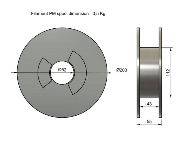 PLA 10m (Amostra) Graphite Black ( Glitter ) - Filament PM - Image 10