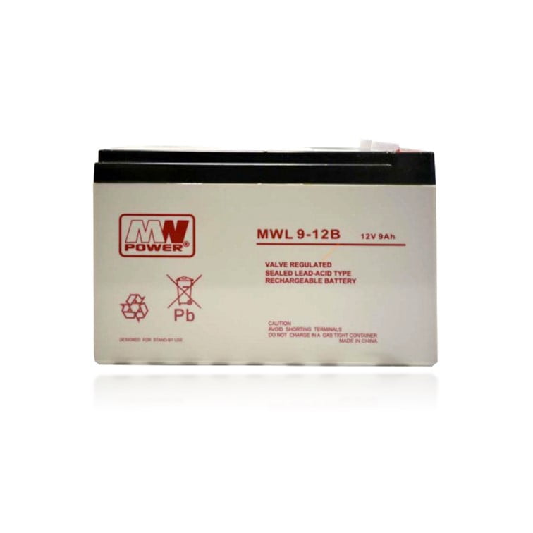 Bateria Chumbo AGM 12V 9Ah (MWL 9-12B) - MW Power