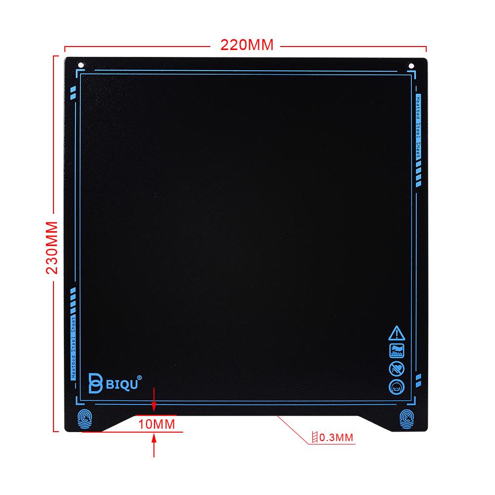BIQU SSS Super Spring Steel Sheet Heated Bed: 220*220 ( Plataforma Flexível para Impressora 3D, compatível com Ender 3, etc ) - BIGTREETECH - Image 2