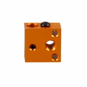 Heat Block Amarelo de Alumínio para CR10S 20X20X10mm  ( Heatblock bloco de aquecimento  ) - AIMSOAR