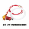 KIT montado Hotend 24V  com tubo PTFE bowden Quick Push-In - AIMSOAR