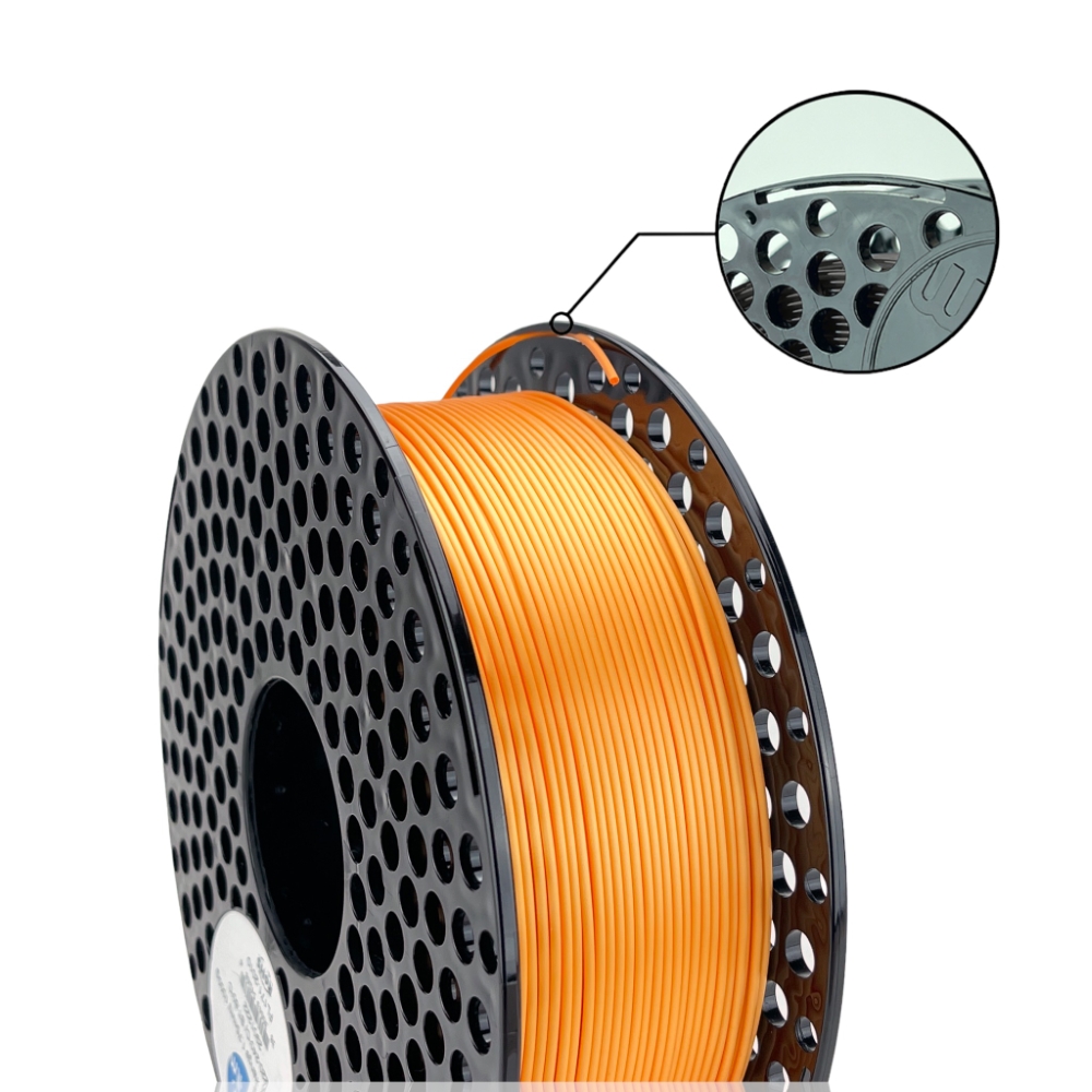 PLA 50g (Amostra) Silk Flame Orange - Azurefilm - Image 2