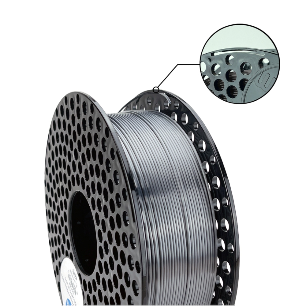 PLA 10m (AMOSTRA) Silk Graphite Grey - Azurefilm - Image 2
