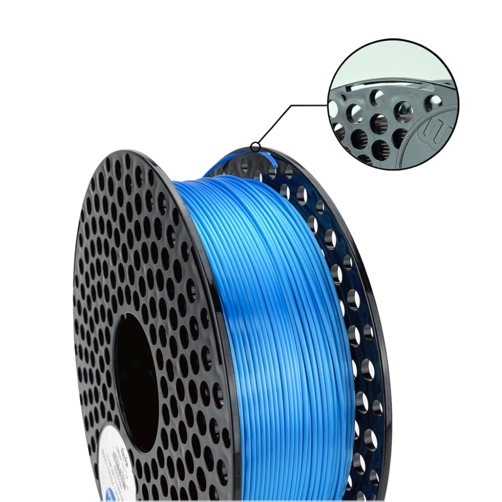 PLA 10m (AMOSTRA) Silk Ocean Blue - Azurefilm - Image 2