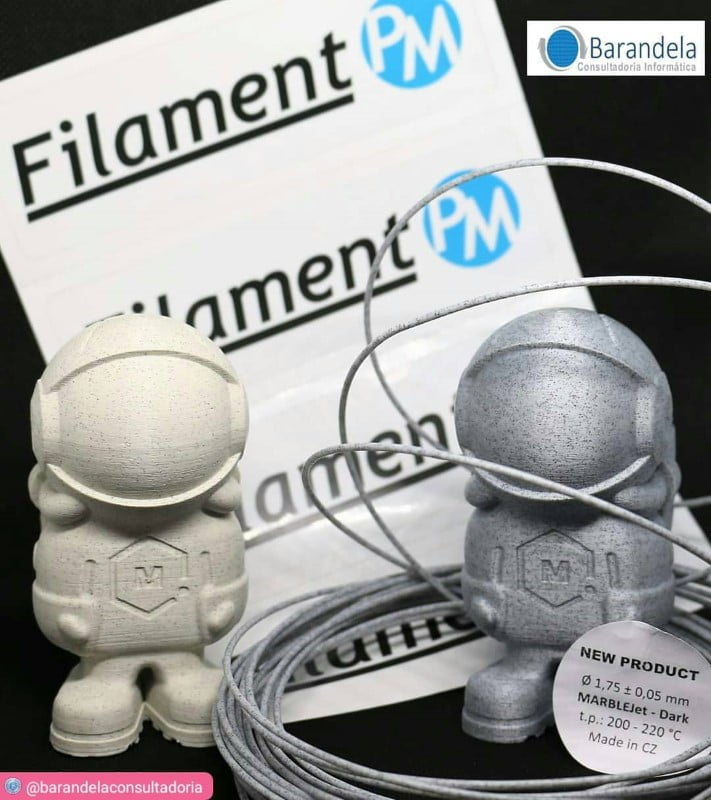 PLA 10m (Amostra) MarbleJet Light ( mármore ) - Filament PM - Image 16