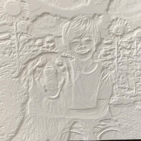 3D Printed Lithophane CMYK