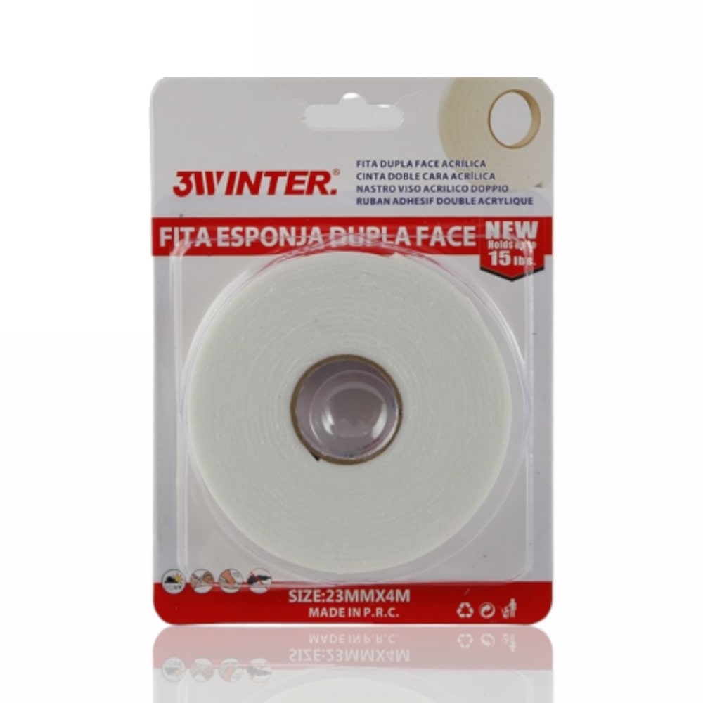 Fita Cola Adesiva Dupla Face Esponja - 3Winter