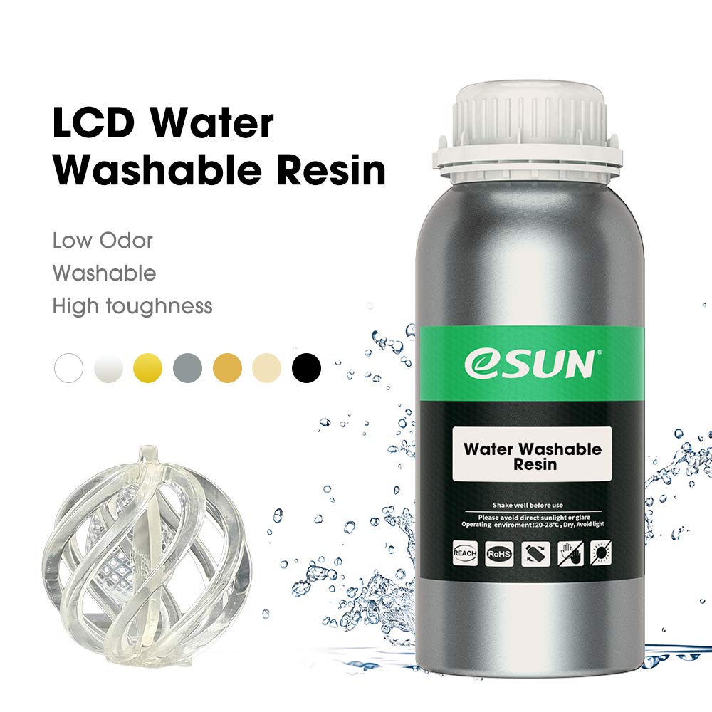 500g Resina Impressão 3D LCD UV 405nm Black Preta ( Lavável em Água ) - ESUN - Image 5