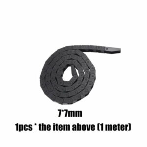 1m Calha Correia lagarta para cabos com abertura 7x7mm ( drag chain ) - AIMSOAR