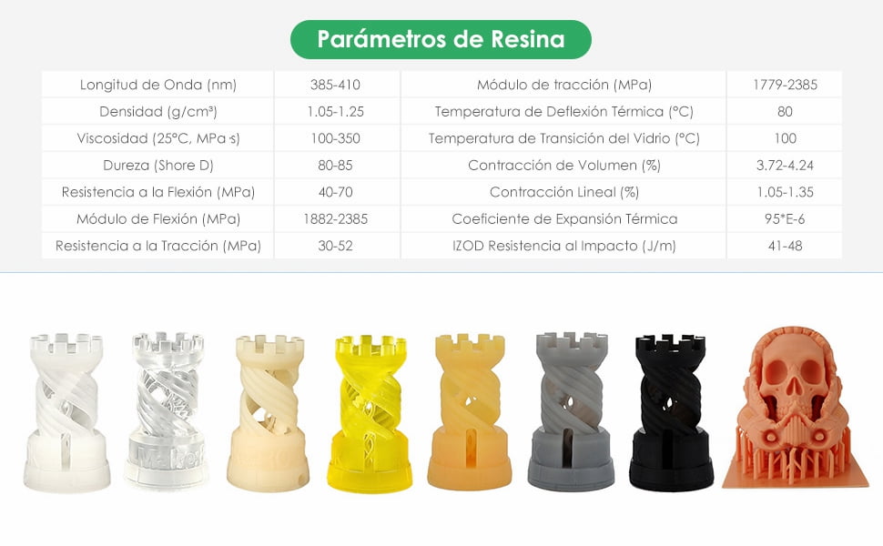 500g Resina Impressão 3D LCD UV 405nm Black Preta ( Lavável em Água ) - ESUN - Image 9