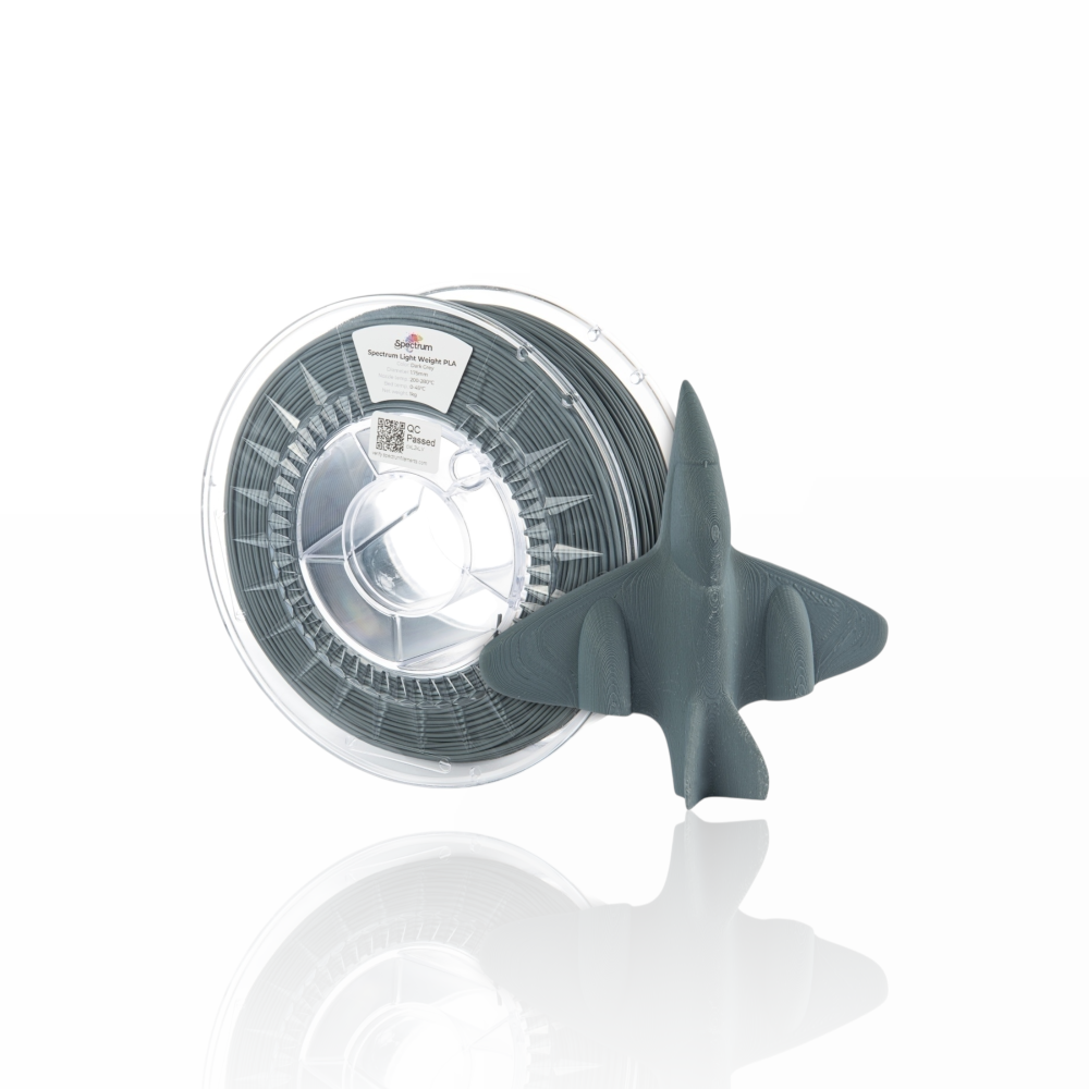 Light Weight PLA 750g Dark Grey - Spectrum Filaments