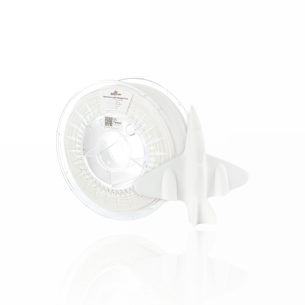 Light Weight PLA 750g Pure White - Spectrum Filaments