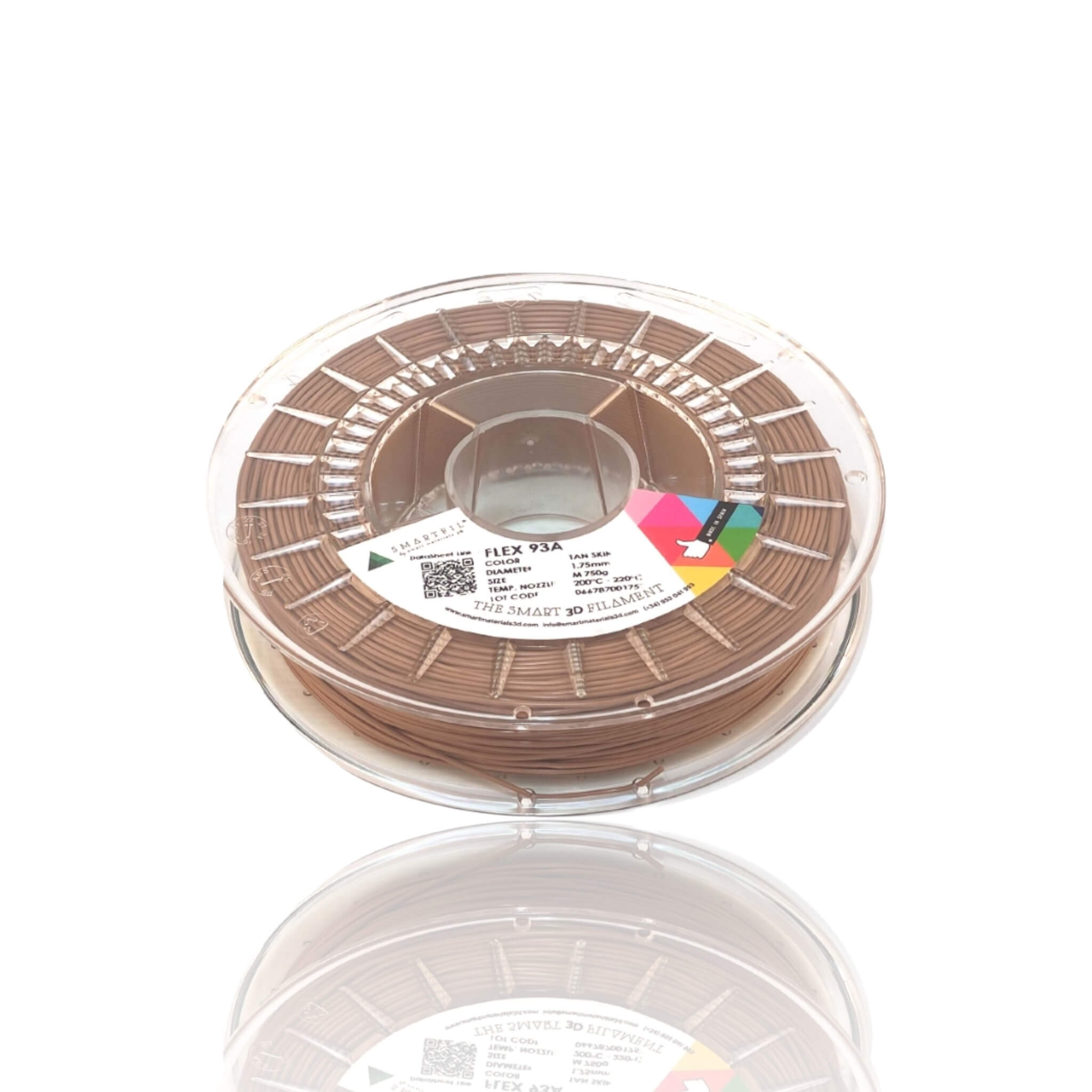 Smartfil TPU Flex 93A TAN SKIN M 750g - Smart Materials 3D - Image 4