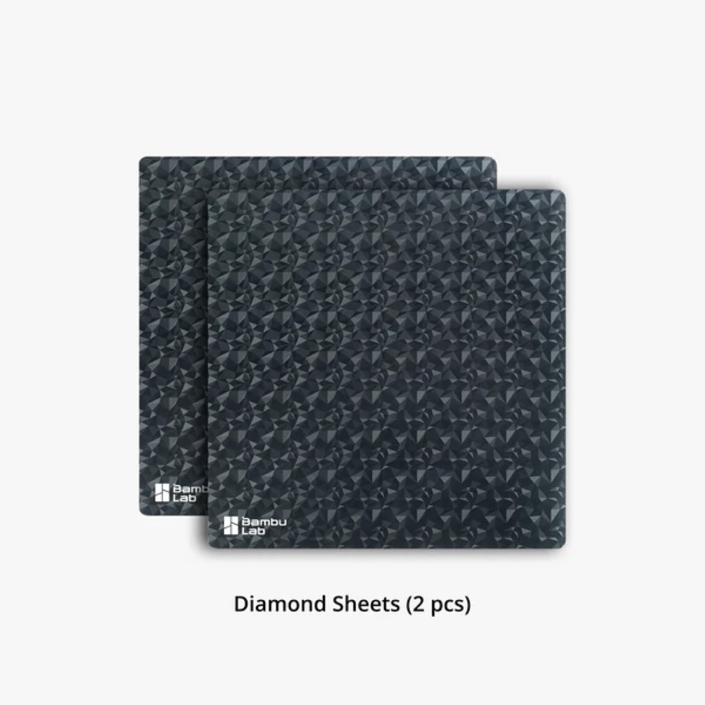 Bambu 3D Effect Diamond Surface Sheets (2pcs) (A1 mini) - Bambu Lab