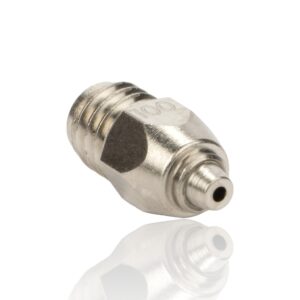 1.0mm CHT BiMetal Coated Nozzle M6×1×5×13 MK8 Revestimento de Níquel - Bondtech