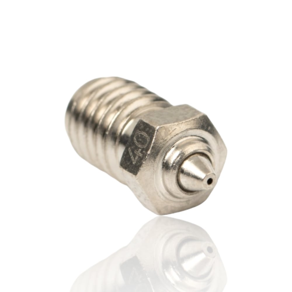 0.4mm CHT BiMetal Coated Nozzle M6×1×7.5×12.5 RepRap M6 E3D Revestimento de Níquel - Bondtech