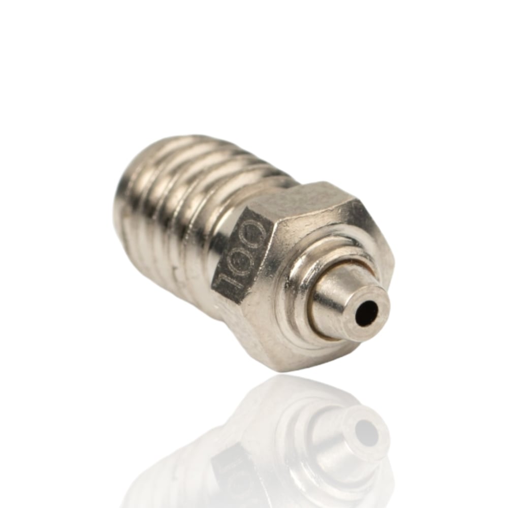 1.0mm CHT BiMetal Coated Nozzle M6×1×7.5×12.5 RepRap M6 E3D Revestimento de Níquel - Bondtech