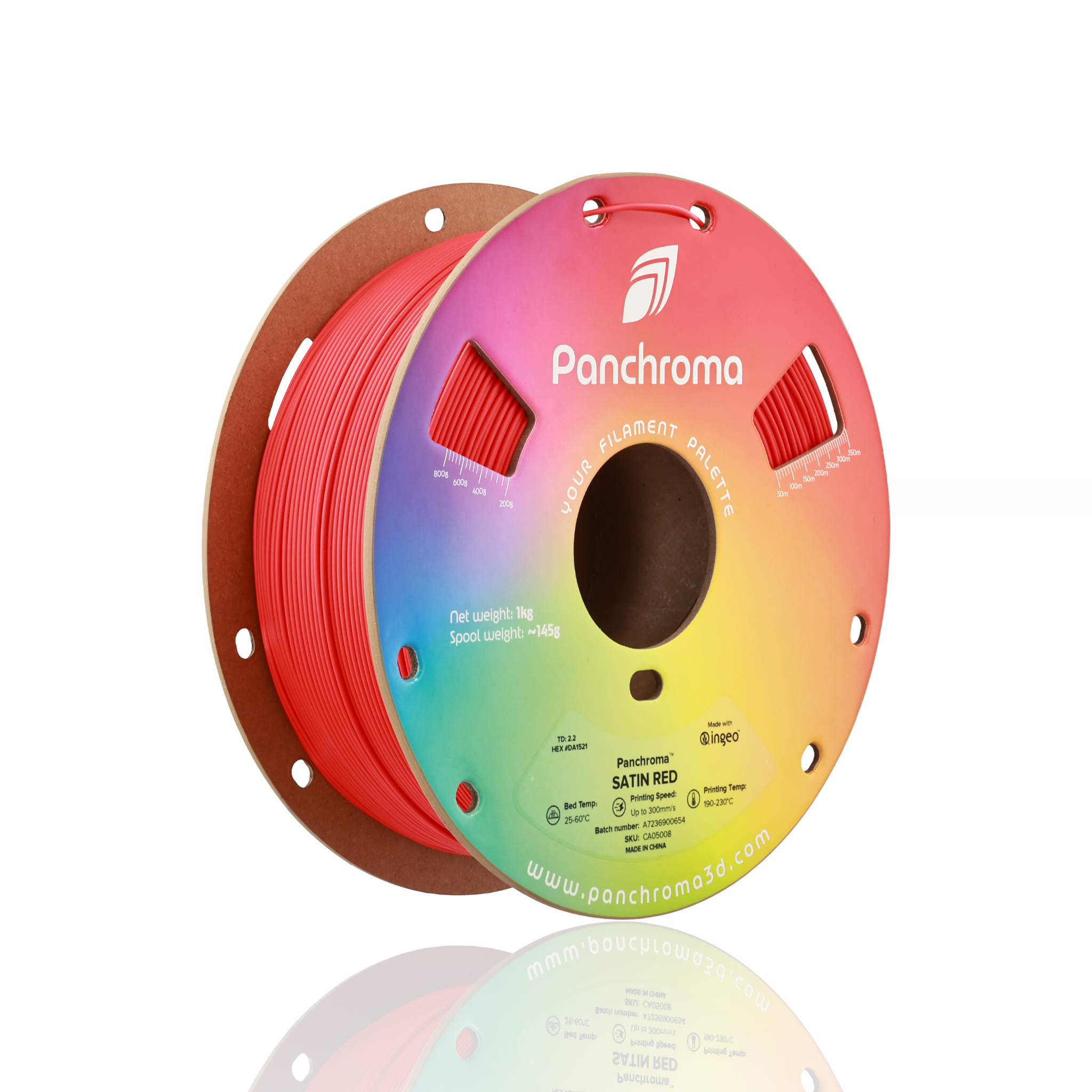 Panchroma™ PLA Satin 1kg Red - Polymaker