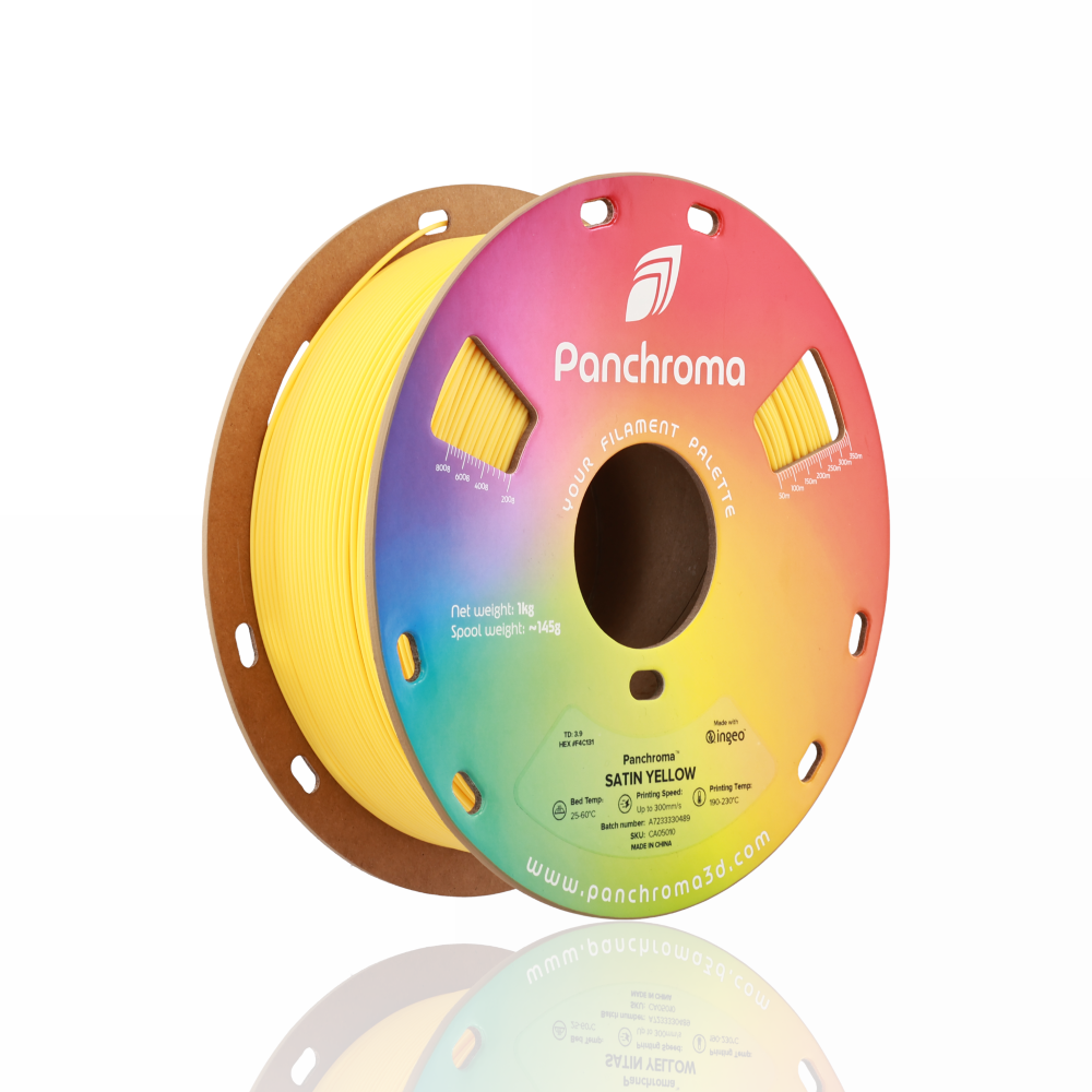 Panchroma™ PLA Satin 1kg Yellow - Polymaker