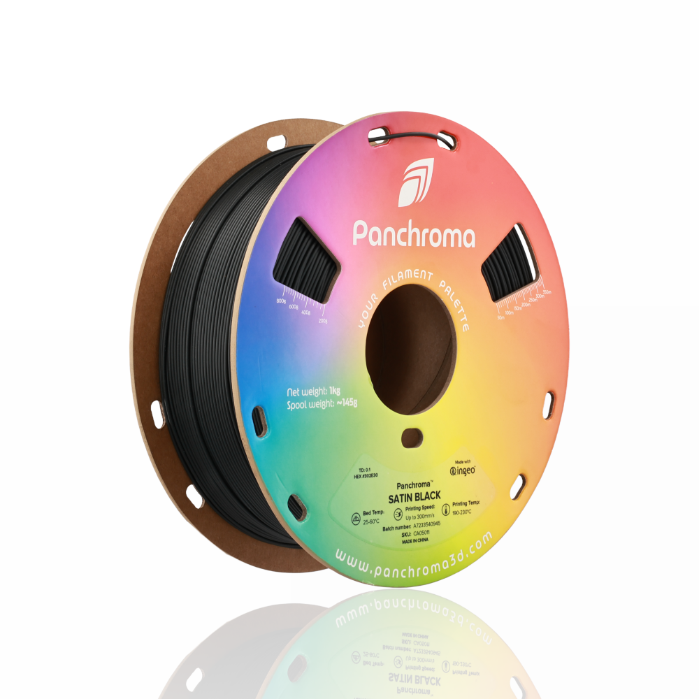 Panchroma™ PLA Satin 1kg Black - Polymaker