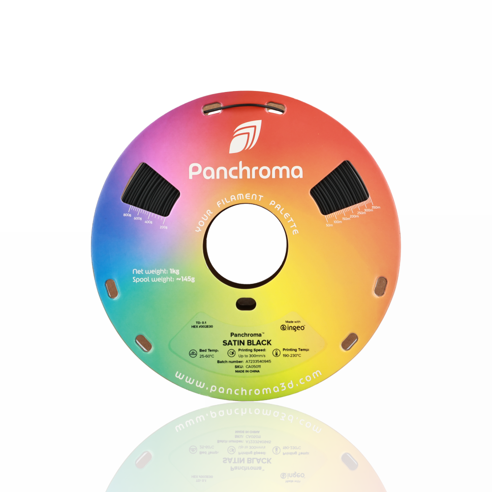 Panchroma™ PLA Satin 1kg Black - Polymaker - Image 2