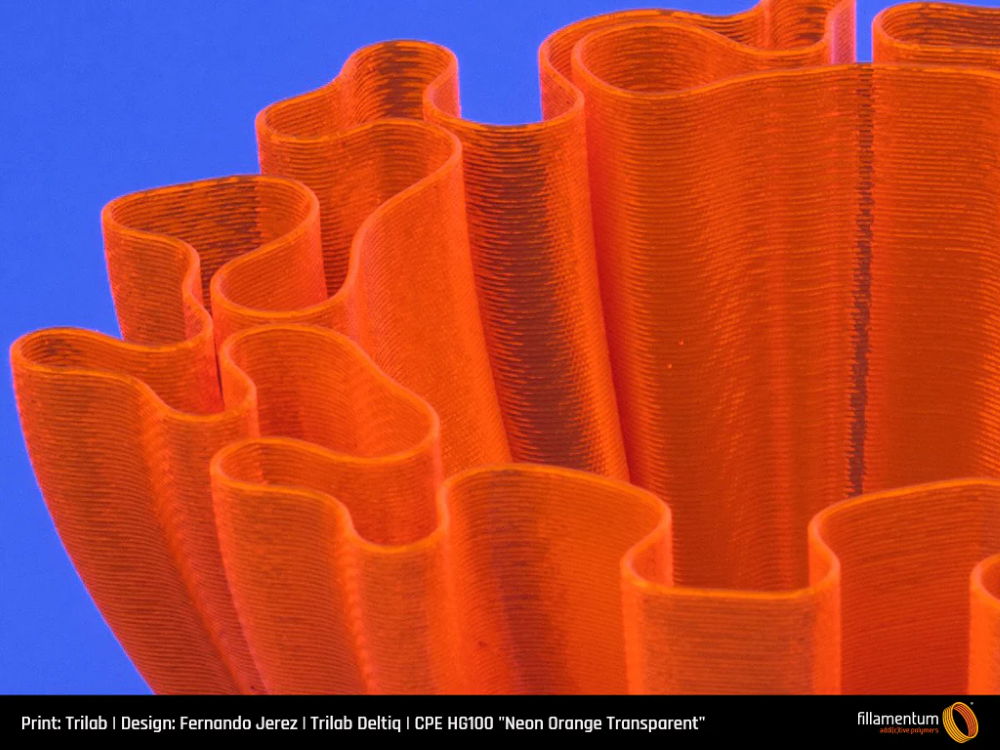 CPE HG100 750g Neon Orange Transparent - FILLAMENTUM - Image 8