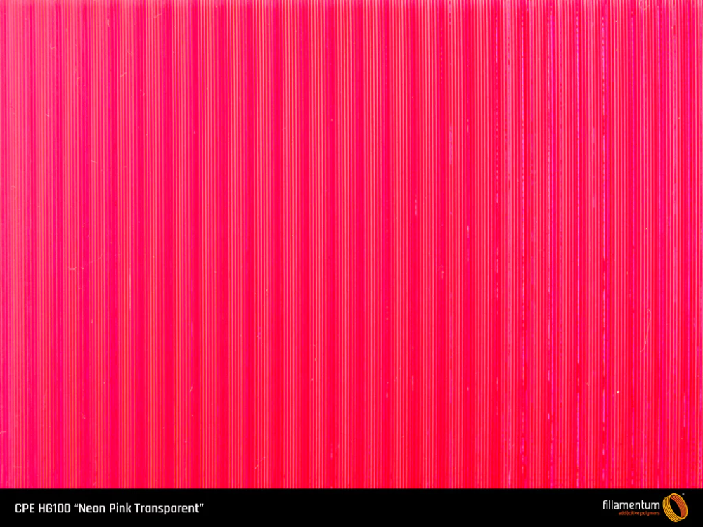 CPE HG100 750g Neon Pink Transparent - FILLAMENTUM - Image 2