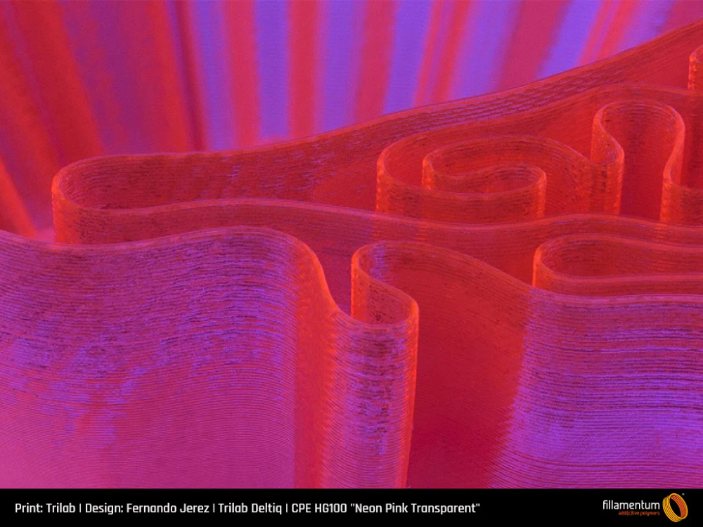 CPE HG100 750g Neon Pink Transparent - FILLAMENTUM - Image 6