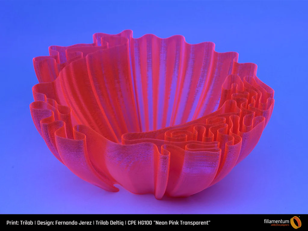 CPE HG100 750g Neon Pink Transparent - FILLAMENTUM - Image 5