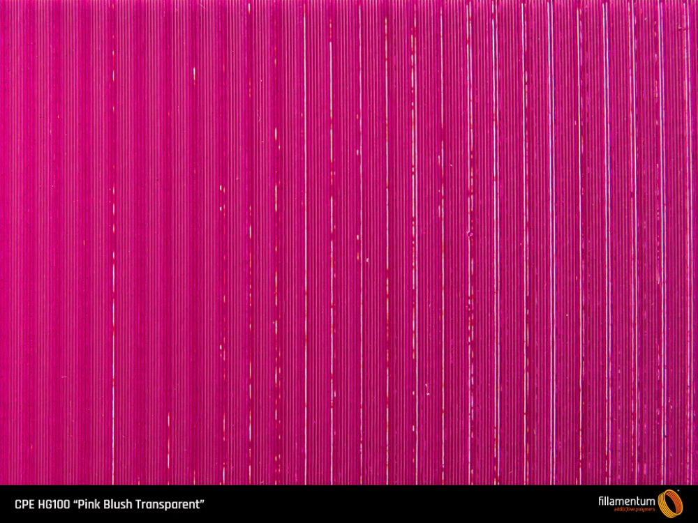 CPE HG100 750g Pink Blush Transparent - FILLAMENTUM - Image 2