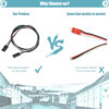 70cm Cabo Fêmea Fêmea DuPont 2pin (2 Pinos) - AIMSOAR