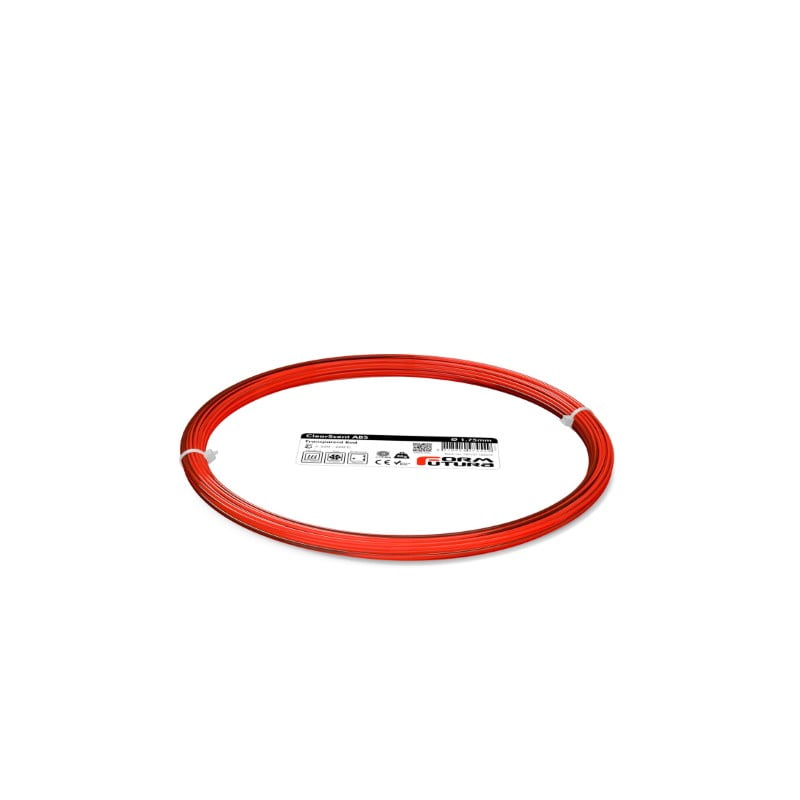 ABS ClearScent 50g (Amostra) Transparent Red (ABS Transparente sem cheiro) - FORMFUTURA