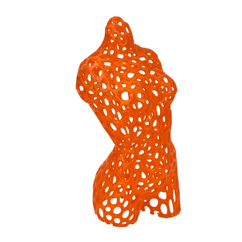 Easy ABS 10M (AMOSTRA) Orange Transparent - Fiberlogy - Image 3
