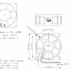 Ventilador Ventoinha FAN 6025 24V 2 fios EF60252S1-1000U-A99 ( 60*60*25mm) - SUNON