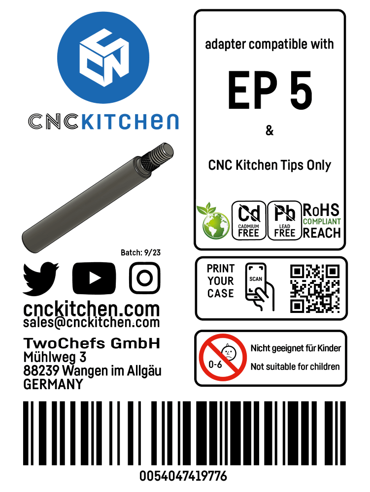 Adaptador (Soldering Tips Adapter) EP5 - CNC Kitchen - Image 8