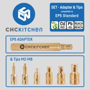 Conjunto Soldering Tips SET Adapter EP5 (+ Tips ONLY Set) - CNC Kitchen