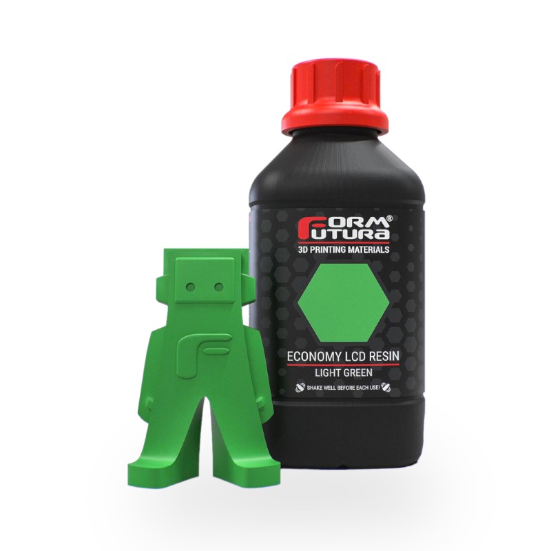 1000ml Economy LCD Series Resina Impressão 3D LCD e DLP UV (385 - 420nm) Light Green - FORMFUTURA