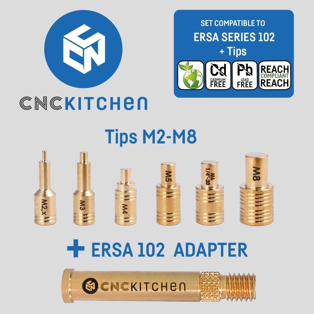 Adaptador Soldering Tip Adapter Compatible with ERSA Type 1 tips series 102 - CNC Kitchen - Image 5