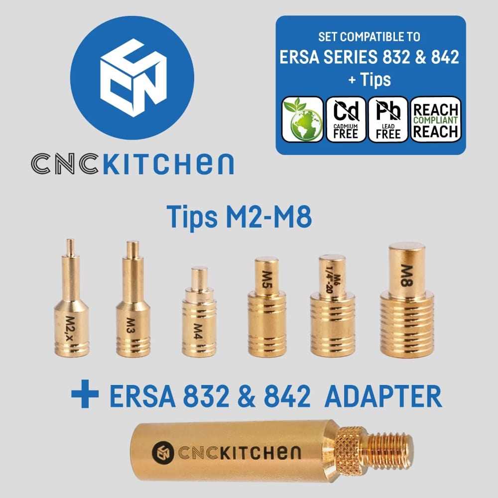 Adaptador Soldering Tip Adapter Compatible with ERSA Type 2 tips series 832 & 842 - CNC Kitchen - Image 5