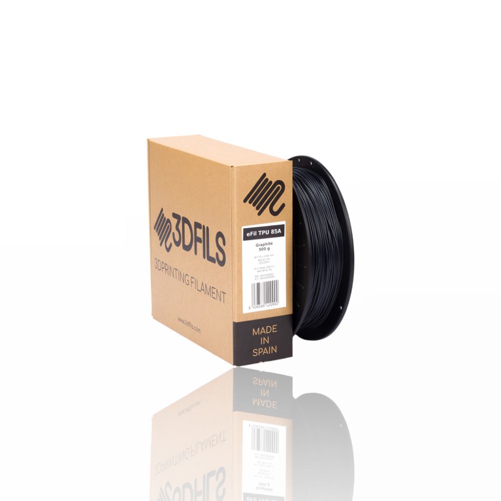 eFil TPU 85A 500g Graphite - 3DFILS - Image 6