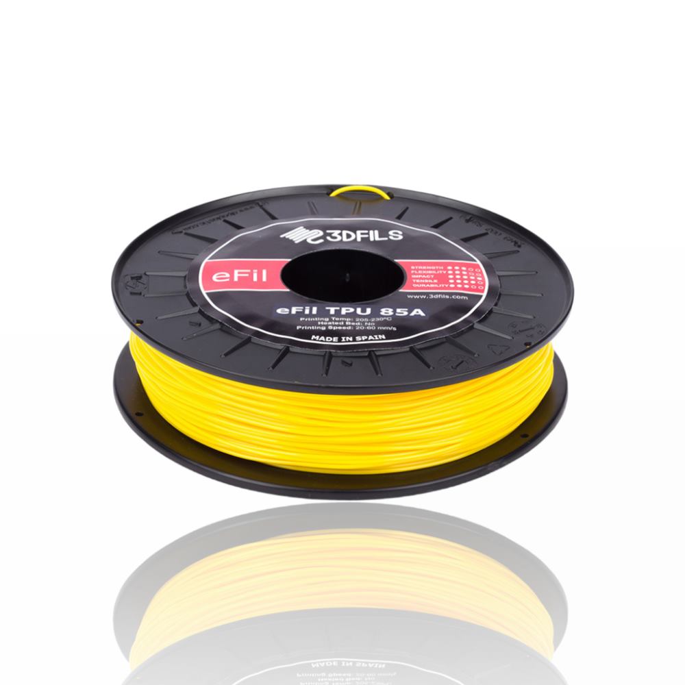 eFil TPU 85A 250g Yellow - 3DFILS - Image 2