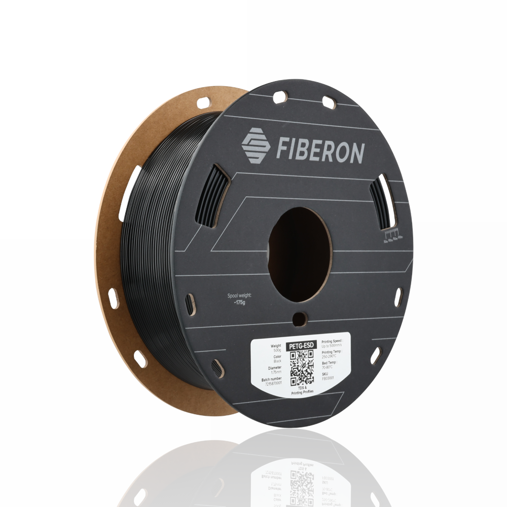 Fiberon™ PETG-ESD 1.75 500g Black - Polymaker