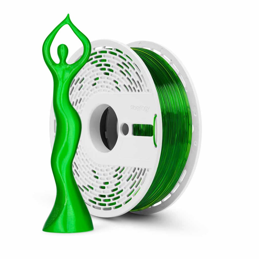 HS PLA CLEAR 850g Green - Fiberlogy
