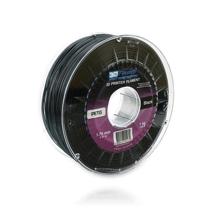 PETG PRO 834Q 1kg Preto (translucido) - Filkemp - Image 2