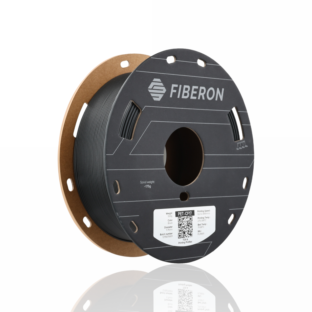 Fiberon™ PET-CF17 1.75 500g - Black - Polymaker