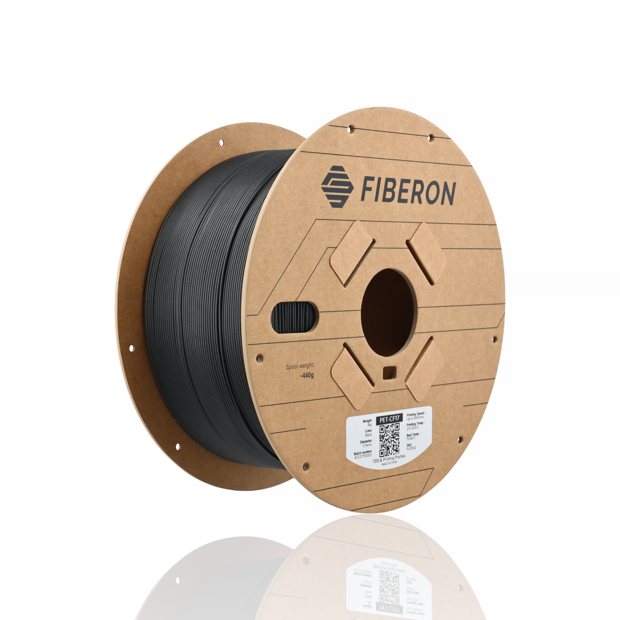 Fiberon™ PET-CF17 1.75 3kg - Black - Polymaker