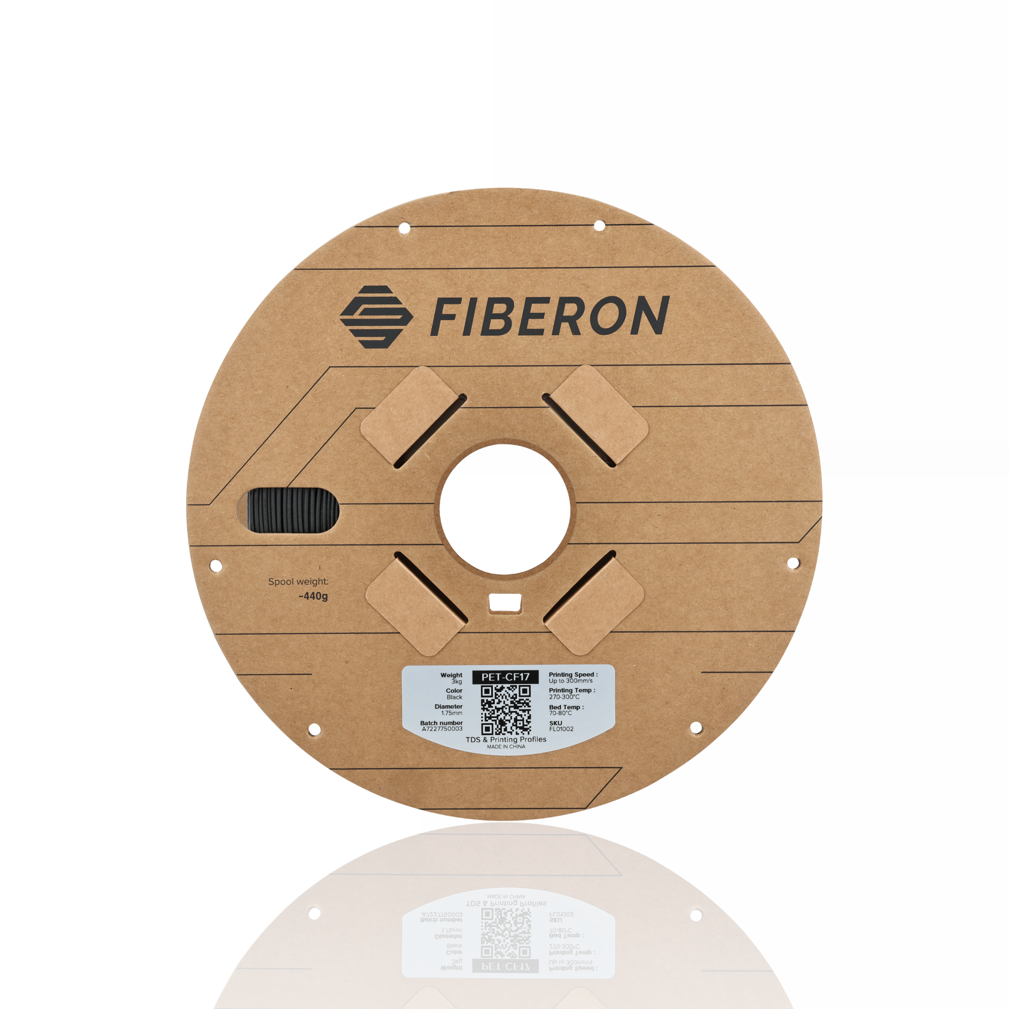 Fiberon™ PET-CF17 1.75 3kg - Black - Polymaker - Image 4