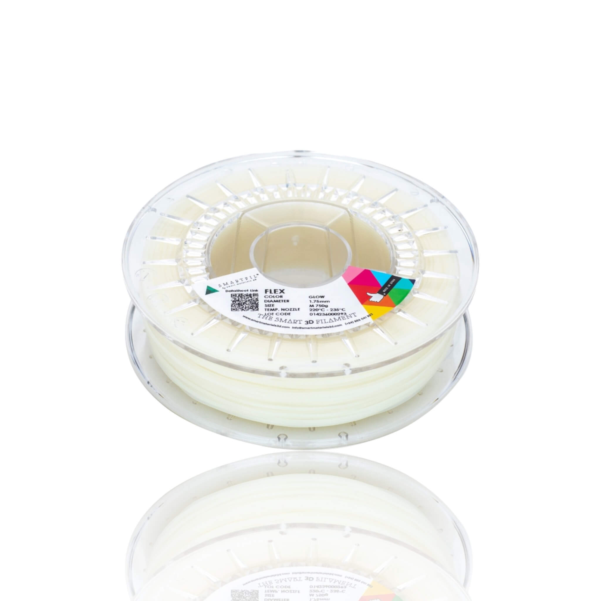 Smartfil TPU Flex 93A Glow M 750g ( Brilha no escuro ) - Smart Materials 3D - Image 9
